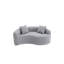 Canapé modulaire en chenille désossée LY-042 Boneless: à double profondeur (21,3 po et 26,8 po), sans assemblage, compact pour les petits espaces, 300 lb, L 66,9 po-2096200561