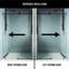 Cass 48-52" W x 76" H Sliding Frameless Shower Door with 3/8" Clear Glass-55865525