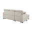 Canapé-lit modulaire moderne en L escamotable avec méridienne de rangement-312003042-324356532