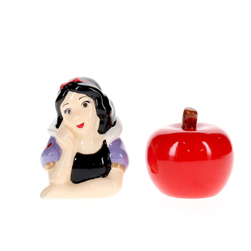 Ensemble salière et poivrière en céramique Disney Snow White and Apple