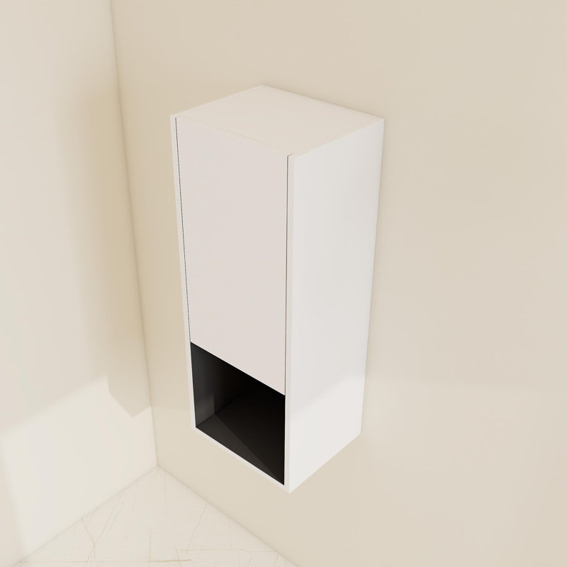 Ensemble de rangement mural pour salle de bain 12 "12", Blanc