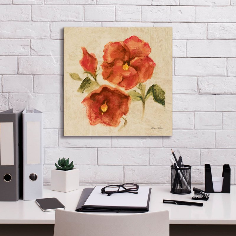 «Bright Tropics 3» par Cheri Blum, art mural sur toile, H 18 po x l 18 po x P 0,75 po