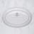 Cruise-Palma Premium Porcelain Titanium Oval Plate With Foot, 11" | Microwave & Dishwasher Safe