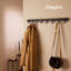 Aluminium Wall Mounted Coat Rack-383695285