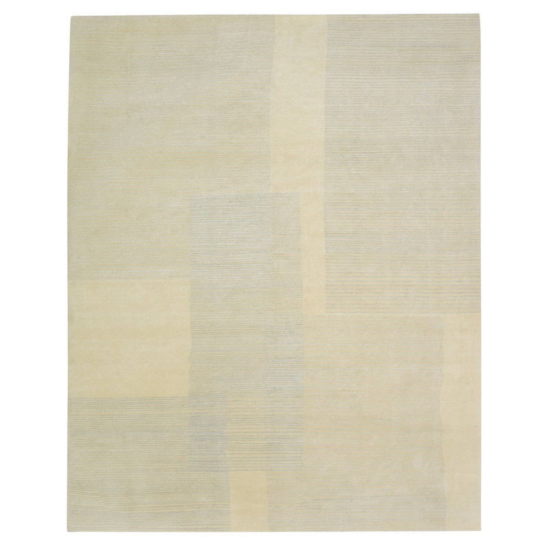 Sketch Bamboo Slat / Seagrass Striped Area Rug, Rectangle 3' x 5'