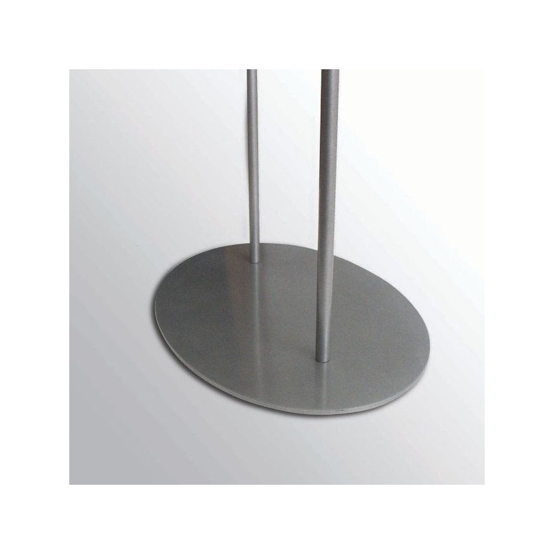 Info ovale ovale, H 28,91 po x l 22,91 po, Argent