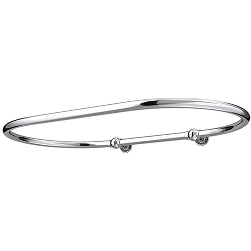 Mullens 110cm Curved Fixed Shower Curtain Rail
