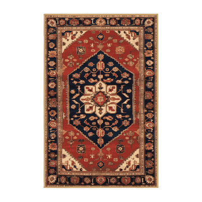 Machine Washable Persian Brown Area Rug