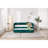 Twin Size Upholstered Daybed With Trundle,USB Port ,Side Pockets, Modern V-Grained Backrest Design,No Box Spring Needed, For Bedroom, Guest Room ( Emerald, Twin)-739499906