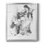 Graphite abstrait I, toile encadrée de qualité supérieure - prête à être accrochée-332282975-332282974