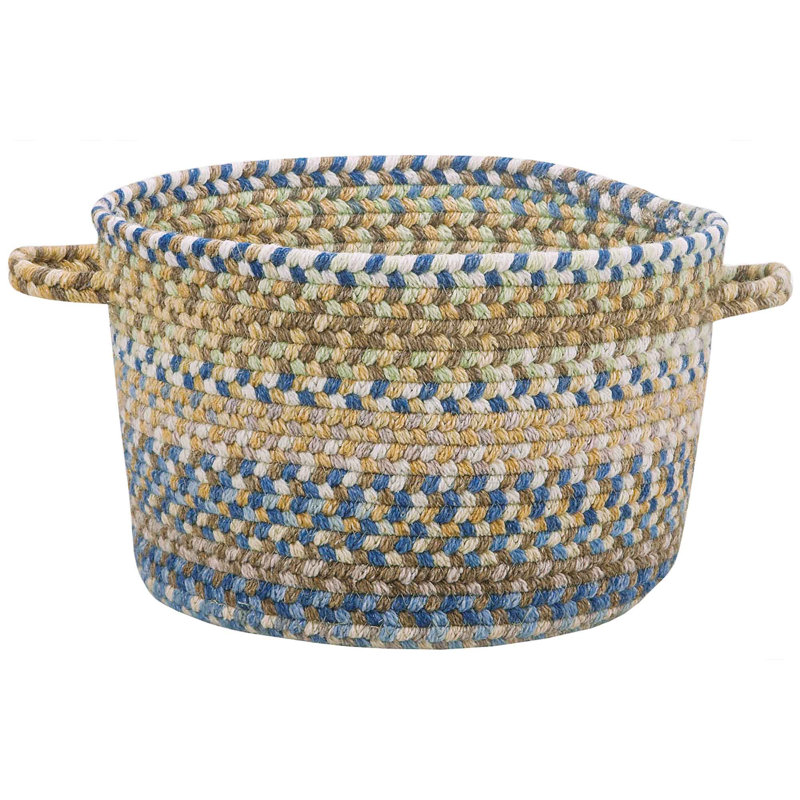 Panier en tissu Phoebe, Panier 16 po, Bleu pâle