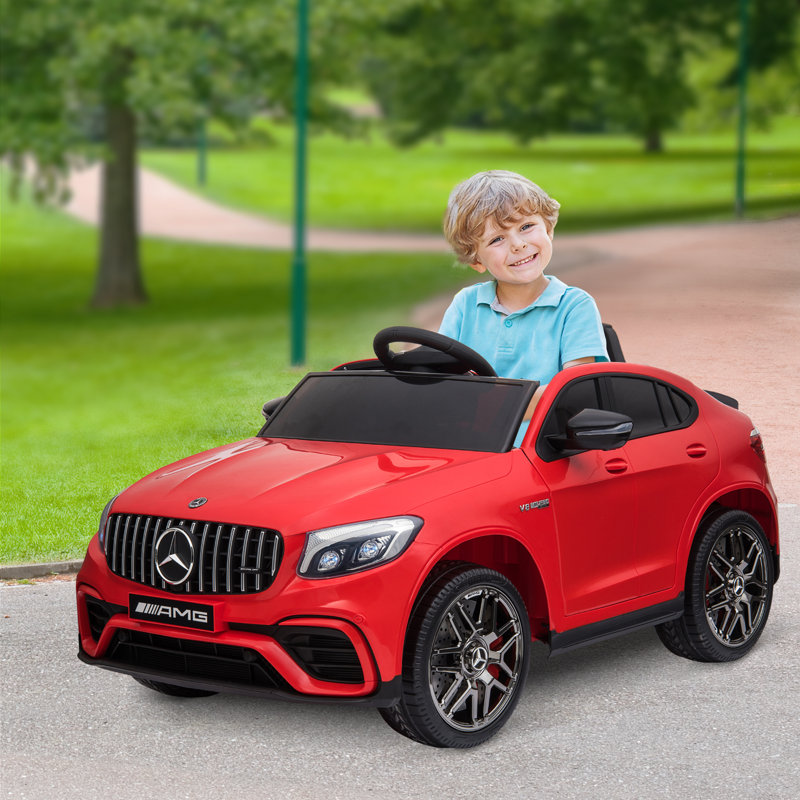 Red 12V Mercedes-Benz AMG GLC63S Coupe Ride-On Car