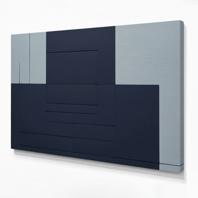Minimalisme 68, art mural sur toile grise