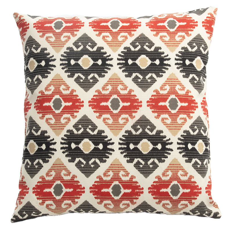 Ikat Linen Reversible Throw Pillow