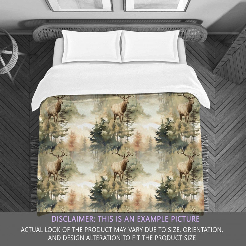 Autumn Elk Bedding, King Comforter