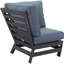 Chaise de patio avec coussins Sunbrella