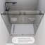  Porte de douche coulissante en verre trempé 3/8 po Hugo 44 - 48 x 78 po Hugo-95067226