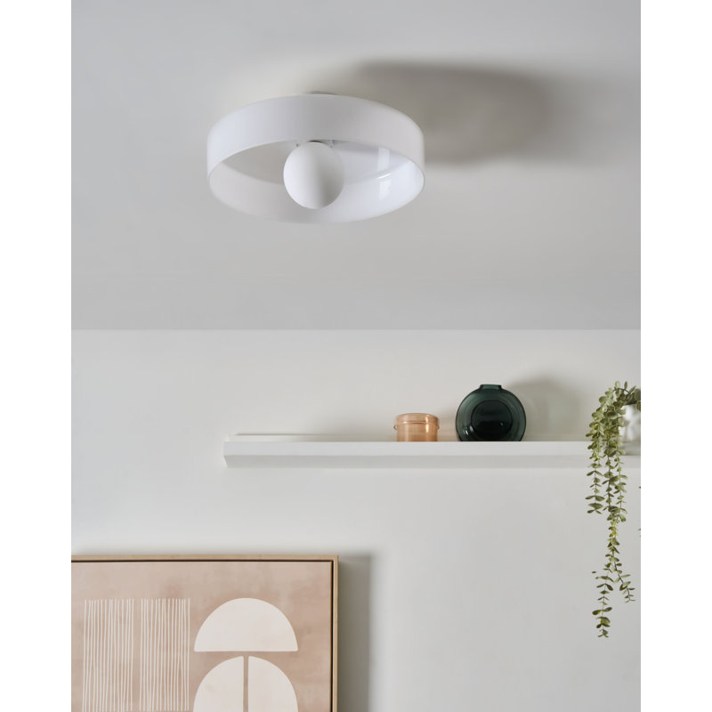Ceiling Lamp LUGUSE Glass, White, White