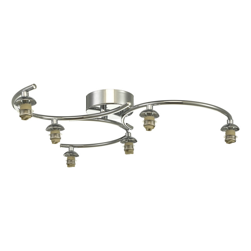 NAKITA 6LT SEMI FLUSH FRAME ONLY, Polished Chrome
