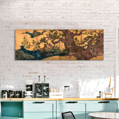 Tree In The Clouds by Kano Eitoku - Wrapped Canvas Painting