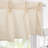 Wadiya Pinch Pleated Linen Textured Kitchen Valance Light Filtering Valance-1447386428-1434522074