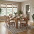 Dining Set - Bedford Rectangular Dining Table - Brushed Smoke - Tatum Rattan Side Chair - Canary Brown
