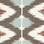 Tapis géométrique ivoire / bleu / brun en laine / viscose / coton tissé à la main Rodgers-1212786041