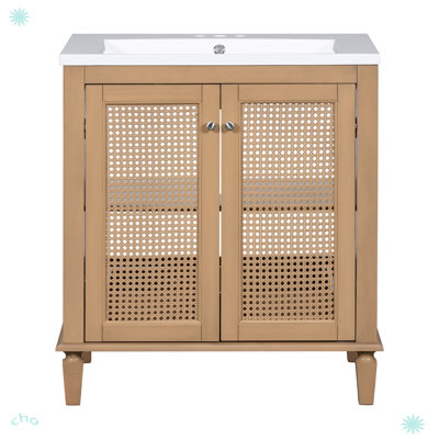 Ensemble de meuble-lavabo avec tiroir caché Freestangding