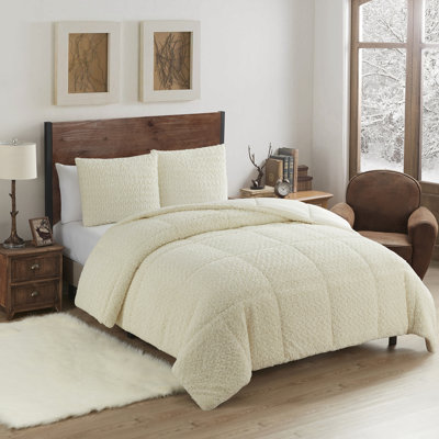 Faux Fur 3PC Comforter Set