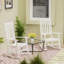 Chaise berçante en bois massif Schereville-814338197