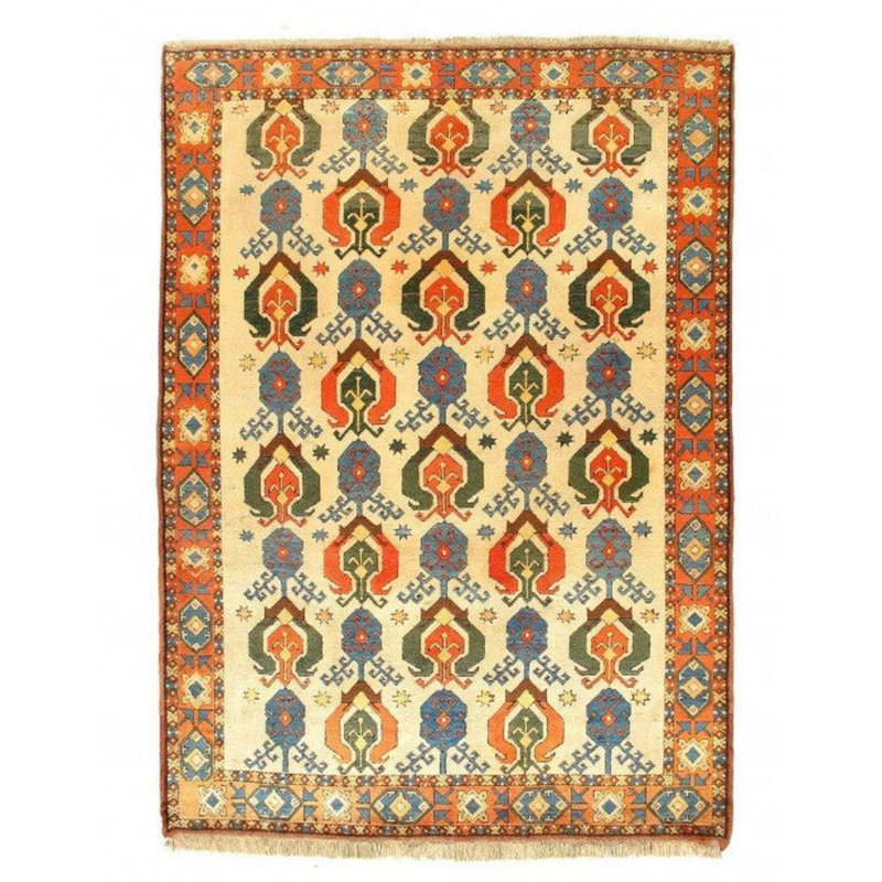 Ikat Area Rug in Ivory