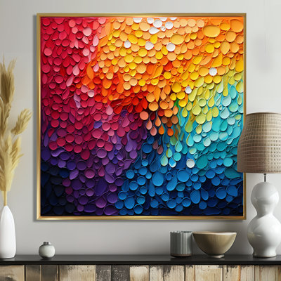 Hardedge Art Contrastant Cadence I - Hard Edge, reproduction d'art encadrée