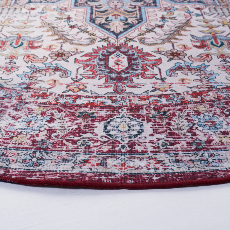 Tucson Performance Machine Washable Oriental Rug, Round 6'