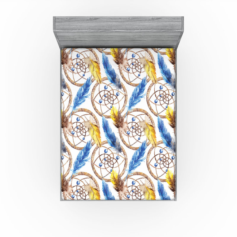 Drap-housse Ambesonne Oriental Vibes, California King Fitted Sheet