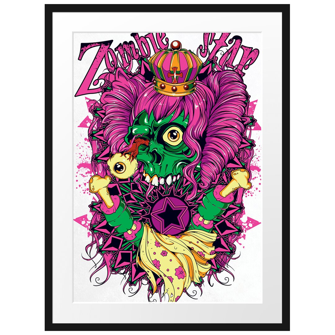 Gerahmtes Poster Lsd-Zombie White