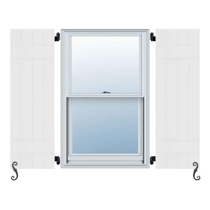 2 lattes, panneaux et lattes classiques Atlantic, Blanc, 19 po, 43 po