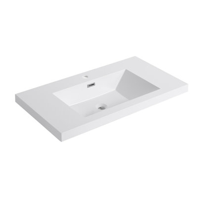 Lavabo de salle de bain 36 "en résine