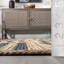 Tapis en jute à rayures inclinées Nalle-248642052