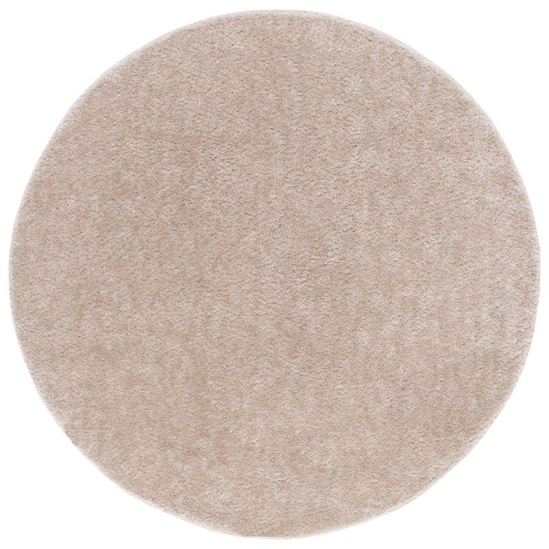 Tapis beige Nicole, Rond 6 pi 7 po