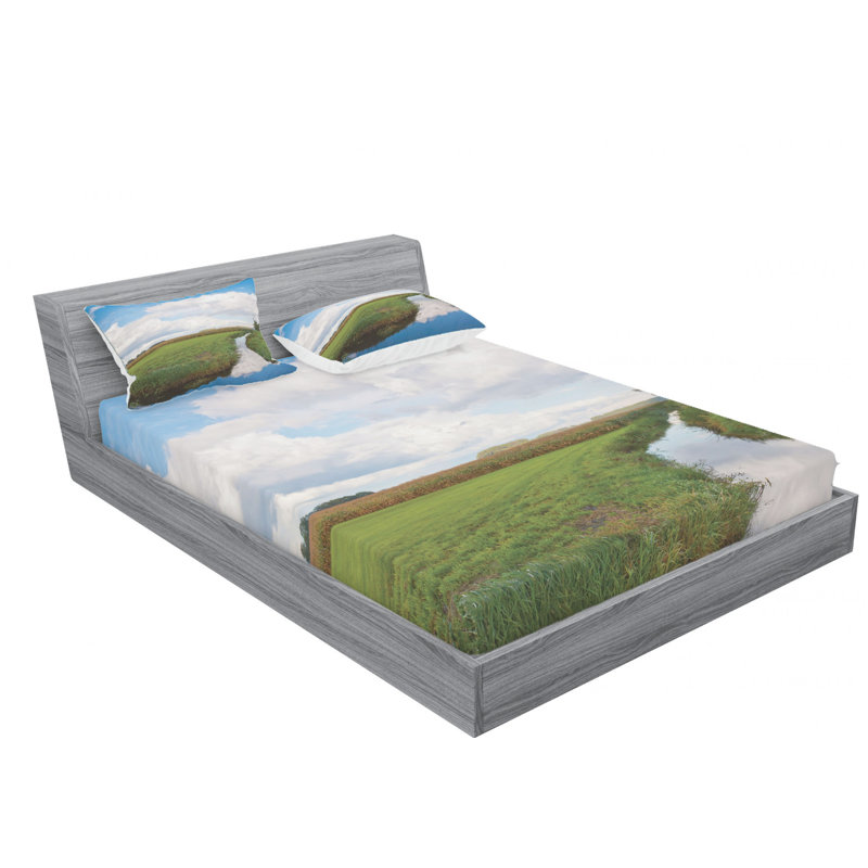 Microfiber Sheet Set, Queen Sheet Set with Fitted Sheet