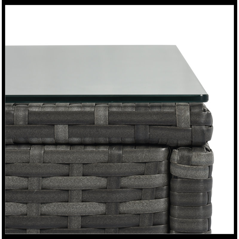 Ensemble de conversation modulaire avec coussins 8 pièces Losh, Beige