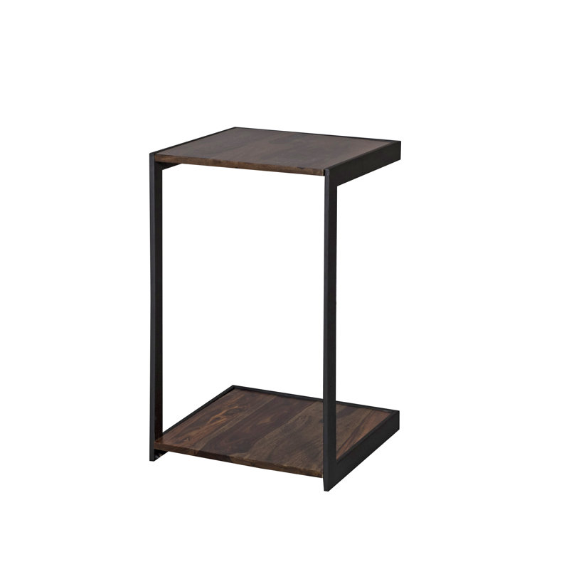 Table d'appoint Niko, Brun rustique