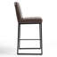 Ensemble de 2 tabourets de comptoir en similicuir Damylah avec pieds en métal noir-1070404001-1070404003