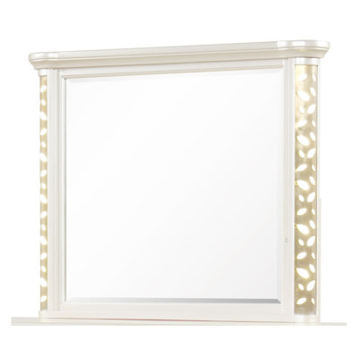 Cinderella Traditional Style Mirror With LED Accents (Dresser Not Included)