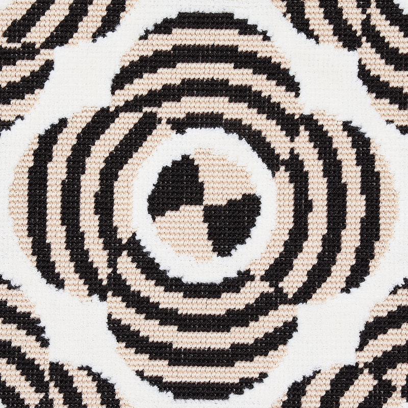 Tissu en velours Schumacher x Johnson Hartig Le Moderne, Neutre