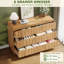 Commode 6 tiroirs, commode double en bois Eliran