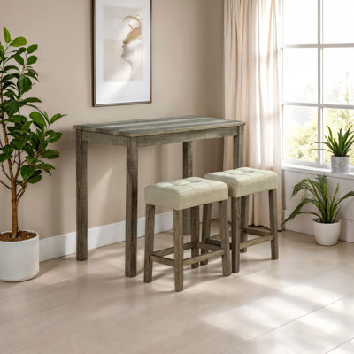 Tanner 3-Piece Counter Height Dining Table Set
