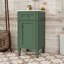 Meuble-lavabo de salle de bain avec lavabo en céramique, tablette réglable et porte à fermeture douce