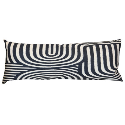 Coussin lombaire à motif abstrait Maze Wyatt