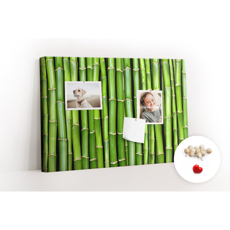 Wall Mounted bulletin board print home decor notice boards for office corkboard Bamboo wall